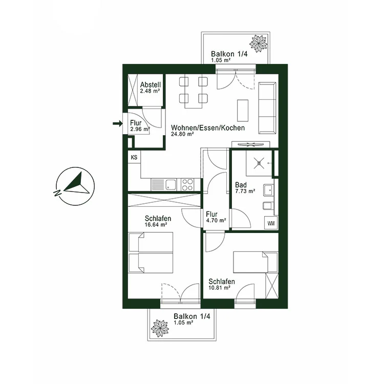Grundriss Wohnung 07