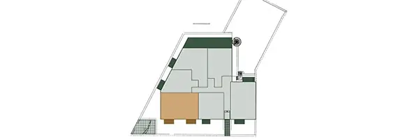 Lage der Wohnung 21 im Gebäude