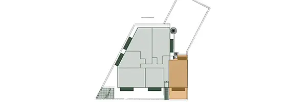 Lage der Wohnung 01 im Gebäude
